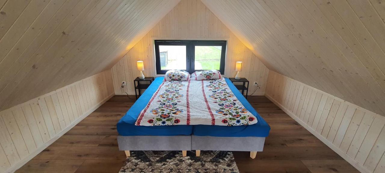 Domek Mazurski Caloroczny Nad Jeziorem Z Jacuzzi Spa Pasym Kültér fotó