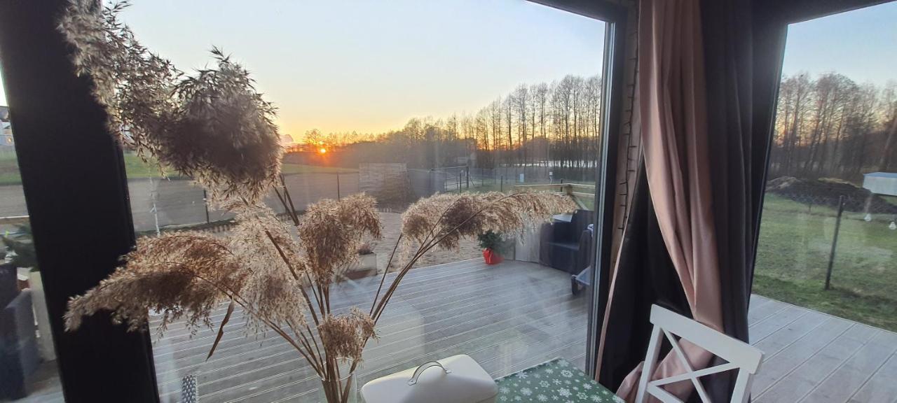 Domek Mazurski Caloroczny Nad Jeziorem Z Jacuzzi Spa Pasym Kültér fotó